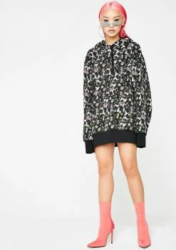 RIPNDIP Nerm Flower Pattern Pullover Hoodie