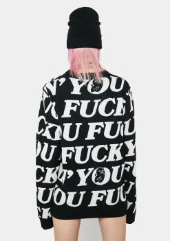 Hot Sale 👍 RIPNDIP Fuck You Knit Sweater 🔔 9 RIPNDIP Fuck You Knit Sweater