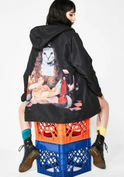 RIPNDIP Mother Fish Baby Hooded Coach Jacket