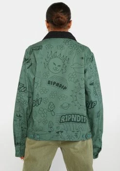 RIPNDIP Outerwear Scribble Up Button Jacket