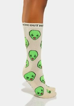 RIPNDIP We Out Here Alien Crew Socks Socks & Tights
