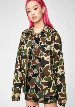 RIPNDIP Nermal Camo Coach Jacket