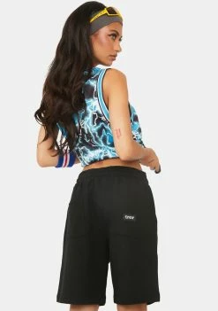 RIPNDIP Lounge Shorts Summer Revenge Rhinestone Sweat Shorts