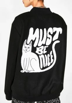 RIPNDIP Outerwear Wavy Nerm Varsity Jacket