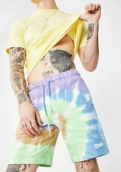 RIPNDIP Peek A Nermal Tie Dye Sweat Shorts Bottoms