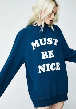 RIPNDIP Tops Must Be Nice Chill Out Crewneck Sweatshirt