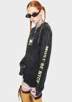 RIPNDIP Tops Besties Long Sleeve Graphic Tee