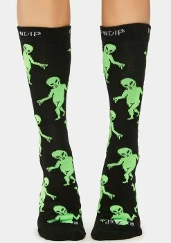RIPNDIP Alien Dance Party Crew Socks