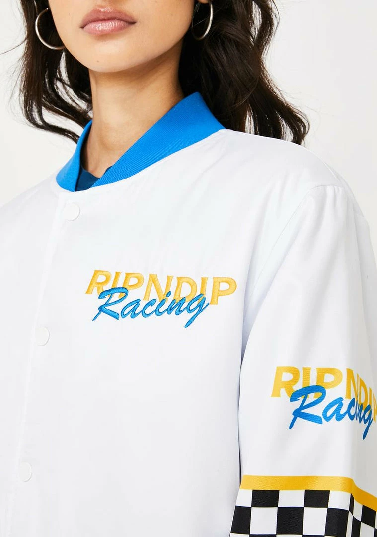 Best deal β€οΈ RIPNDIP Outerwear Speed Racing Varsity Jacket π₯ 6 RIPNDIP Outerwear Speed Racing Varsity Jacket