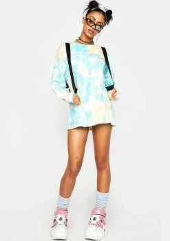 RIPNDIP Kaleidoscope Tie Dye Long Sleeve Tee Tops