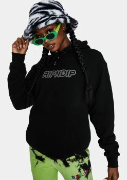 Brand new ✨ RIPNDIP Tops Black Nerm Street Hoodie 🥰 9 RIPNDIP Tops Black Nerm Street Hoodie