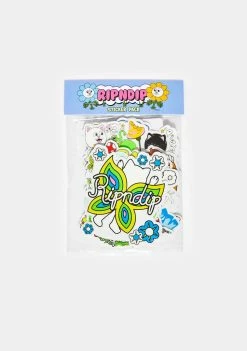 Hot Sale ๐ RIPNDIP Spring Sticker Pack Desk Supplies ๐งจ 6 RIPNDIP Spring Sticker Pack Desk Supplies