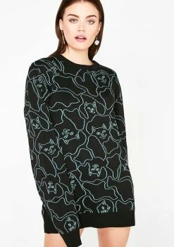 RIPNDIP Nerm Line Camo Knit Sweater