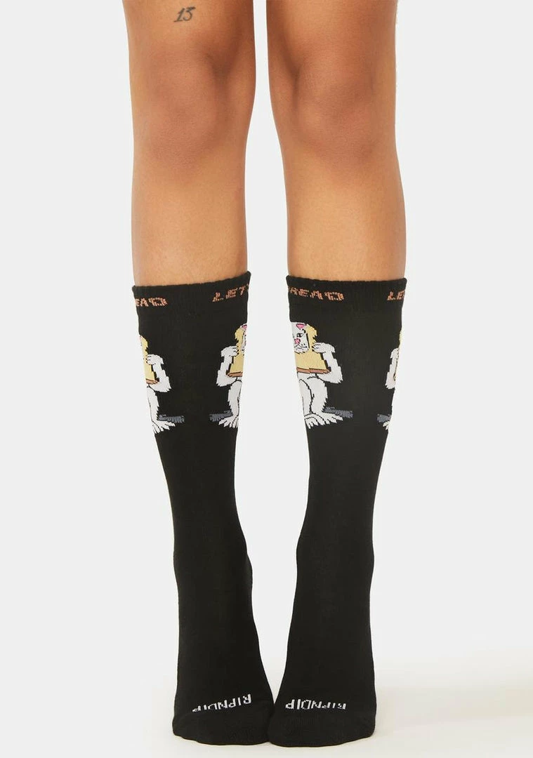 Best Sale 😀 RIPNDIP Gluten Free Crew 🧦 Socks 🛒 4 RIPNDIP Gluten Free Crew Socks