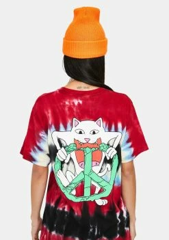 RIPNDIP Tops Peace No Love Graphic Tee