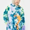 RIPNDIP Tops Rubber Logo Tie Dye Hoodie