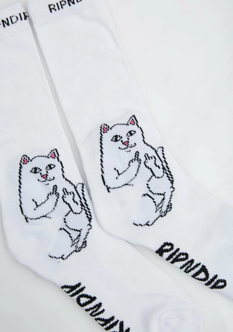 Outlet 🥰 RIPNDIP 🧦 Socks & Tights Classic Lord Nermal 🧦 Socks 🛒 3 RIPNDIP Socks & Tights Classic Lord Nermal Socks
