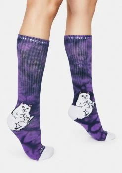 RIPNDIP Purple Lightning Lord Nermal Socks Socks & Tights