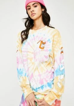 RIPNDIP Nermal Pills Tie Dye Long Sleeve Tee Tops