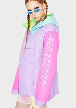 RIPNDIP Flo-Res Color Block Anorak Jacket