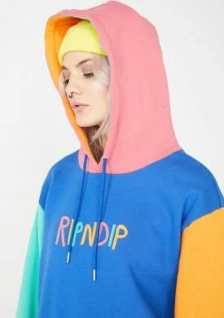 RIPNDIP Color Block Panel Hoodie