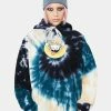 RIPNDIP Spiral Tie Dye Big Smile Graphic Hoodie