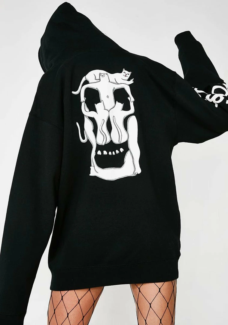 Buy 😀 RIPNDIP Nerm Skull Pullover Hoodie Tops 🎉 3 RIPNDIP Nerm Skull Pullover Hoodie Tops