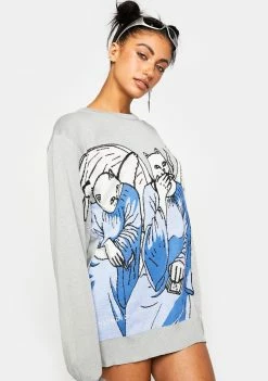 RIPNDIP Heaven And Hell Knit Sweater Tops