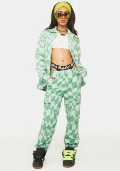Best Pirce ๐ RIPNDIP Checked Cargo Pants ๐ 8 RIPNDIP Checked Cargo Pants