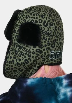 RIPNDIP Hats Olive Spotted Aviator Hat