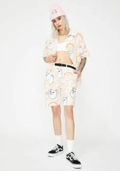 RIPNDIP Daisy Daze Web Belt Swim Shorts