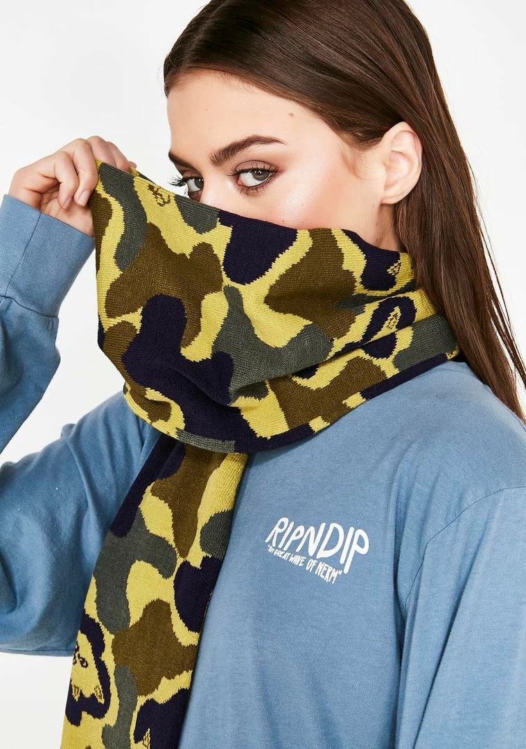 Best reviews of 🥰 RIPNDIP Scarves & Gloves Nerm Camo Scarf ❤️ 3 RIPNDIP Scarves & Gloves Nerm Camo Scarf