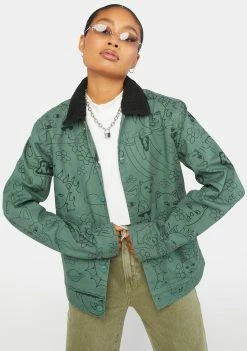 RIPNDIP Outerwear Scribble Up Button Jacket