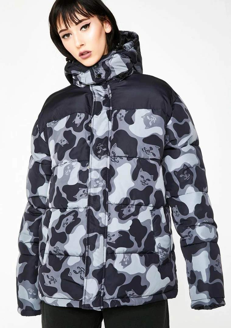 Discount ๐ RIPNDIP Onyx Nerm Camo Puffer Jacket Outerwear โ๏ธ 3 RIPNDIP Onyx Nerm Camo Puffer Jacket Outerwear