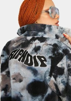 RIPNDIP Warped Tie Dye Sherpa Jacket