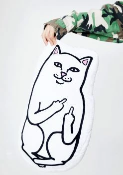 RIPNDIP Home Stuff Lord Nermal Pillow
