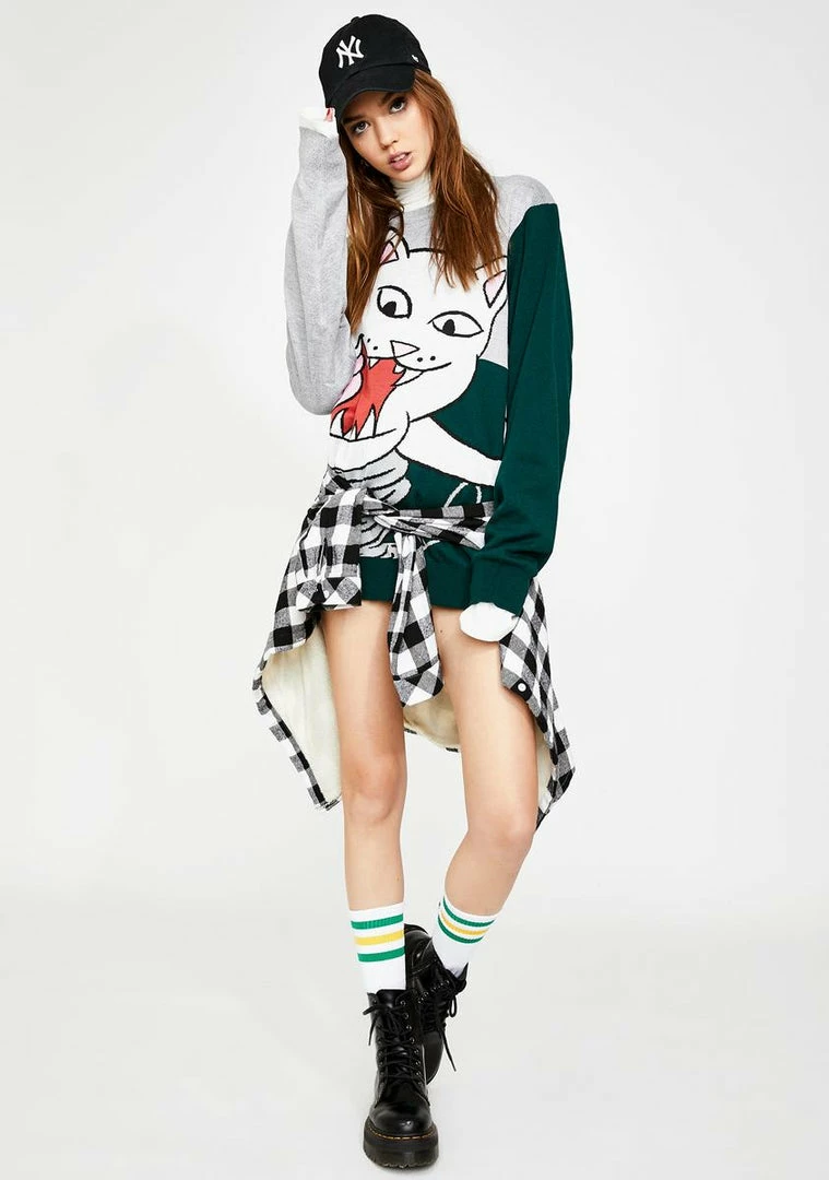 Cheap ๐ RIPNDIP Nermanian Devil Knit Sweater ๐ 5 RIPNDIP Nermanian Devil Knit Sweater