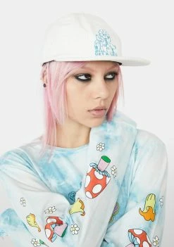 RIPNDIP White Get A Grip Panel Corduroy Hat
