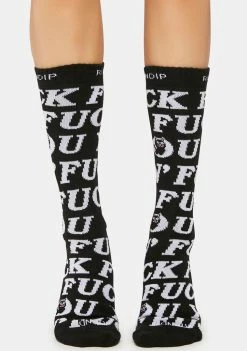 RIPNDIP Socks & Tights Fuckin Fuck Crew Socks