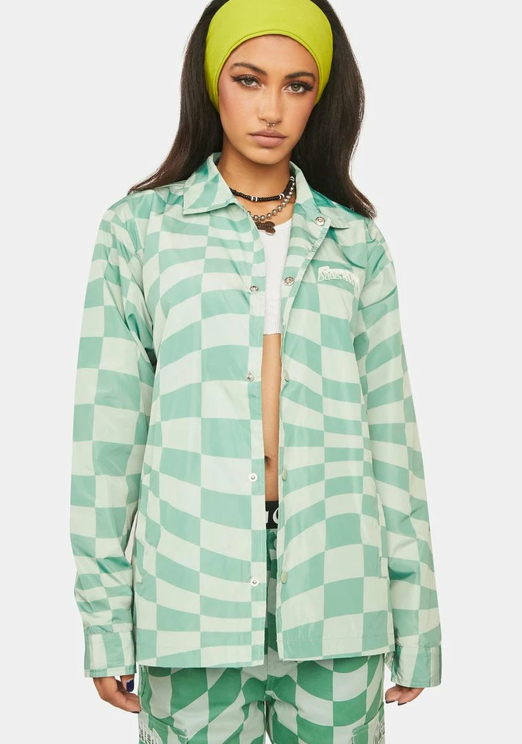 Brand new ⭐ RIPNDIP Checked Coaches Jacket ⭐ 3 RIPNDIP Checked Coaches Jacket